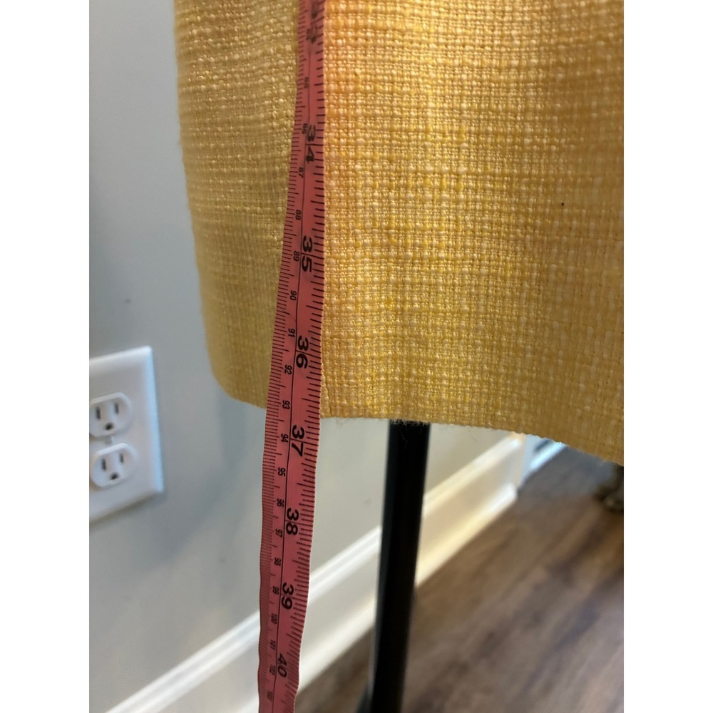 Alex Marie Petite Yellow Tweed Sleeveless Empire Waist Sheath Dress 10P - Picture 4 of 7